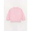 LCW baby Pembe Balıkçı Yaka Uzun Kollu Kız Bebek Sweatshirt ve Pantolon 2li Takım