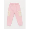 LCW baby Pembe Balıkçı Yaka Uzun Kollu Kız Bebek Sweatshirt ve Pantolon 2li Takım
