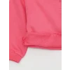 LCW baby Pembe Polo Yaka Baskılı Kız Bebek Sweatshirt