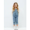 LCW baby Mavi Basic Kız Bebek Jean Salopet