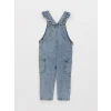 LCW baby Mavi Basic Kız Bebek Jean Salopet