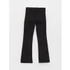 LCW Kids Siyah Basic İspanyol Paça Kız Çocuk Jean Pantolon
