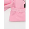 LCW Kids Pembe Bisiklet Yaka Baskılı Uzun Kollu Kız Çocuk Sweatshirt