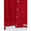 LCW Kids Kırmızı Baskılı Uzun Kollu Kız Çocuk Kolej Ceket