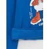 LCW Kids Mavi Baskılı Uzun Kollu Erkek Çocuk Hoodie