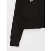 LCW Kids Siyah Rahat Kalıp Bisiklet Yaka Baskılı Erkek Çocuk Sweatshirt