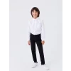LCW Kids Beyaz Basic Erkek Çocuk Poplin Gömlek