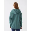 XSIDE Yeşil Baskılı Oversize Kadın Kalın Hoodie