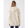 LCW Vision Bej Baskılı Uzun Kollu Oversize Kadın Hoodie