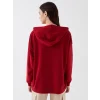 LCW Vision Kırmızı Baskılı Oversize Kadın Hoodie
