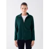 LCWAIKIKI Basic Yeşil Dik Yaka Kadın Outdoor Polar