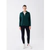 LCWAIKIKI Basic Yeşil Dik Yaka Kadın Outdoor Polar