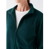 LCWAIKIKI Basic Yeşil Dik Yaka Kadın Outdoor Polar