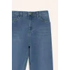 Defacto F0455A8NM28 Mavi Erkek Çocuk Straight Fit Düz Paça Jean Pantolon
