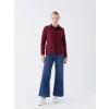 LCWAIKIKI Basic Bordo Dik Yaka Kadın Outdoor Polar