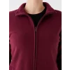 LCWAIKIKI Basic Bordo Dik Yaka Kadın Outdoor Polar