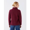 LCWAIKIKI Basic Bordo Dik Yaka Kadın Outdoor Polar