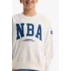 Defacto F3200A8ER105 Ekru Kız Çocuk NBA Wordmark Oversize Geniş Kalıp Bisiklet Yaka Sweatshirt