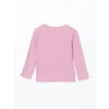 LCW Kids Pembe Bisiklet Yaka Basic Kız Çocuk Tişört