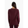 Defacto I6913AZBR467 Bordo Relax Fit Bisiklet Yaka Basic Düz Triko Kazak