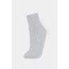 Defacto F5598AXGR64 Gri Kadın 5li Pamuklu Soket Çorap