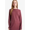 Defacto C4474AXBR350 Bordo Regular Fit Bisiklet Yaka Basic Düz Triko Kazak Tunik