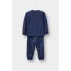 Defacto G4401A5NV95 Lacivert Erkek Bebek Pijama Takımı Uzay Baskılı Uzun Kollu Penye Üst Uzun Alt