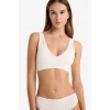 Defacto C1642AXWT46 Beyaz Çıkarılabilir Pedli Seamless Bra-Fall in Love
