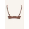 Defacto C1525AXBN307 Kahve Yarım Dolgulu Micro Kaplı Yarım Dolgulu Balenli Tişört Bra Fall in Love