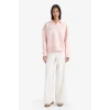 Defacto G6412AXPN364 Pembe Relax Fit Polo Yaka Baskılı Kalın Sweatshirt