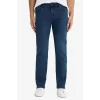 Defacto Y0369AZNM83 İndigo Sergio Regular Fit Normal Bel Boru Paça Jean Pantolon