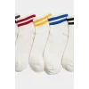 Defacto F4704A8WT1 Beyaz Erkek Çocuk 5li Pamuklu Patik Çorap