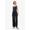 Defacto C2622AXBK81 Siyah Slim Fit Dar Kesim Basic Düz Kare Yaka Atlet