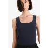 Defacto C2622AXBK81 Siyah Slim Fit Dar Kesim Basic Düz Kare Yaka Atlet