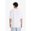 Defacto E9798AXWT34 Beyaz Oversize Geniş Kalıp Bisiklet Yaka Ağır Kumaş Basic Düz Kısa Kollu Tişört