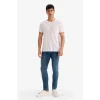 Defacto G3245AXNM34 Mavi Pedro Slim Fit Dar Kalıp Normal Bel Dar Paça Jean Pantolon