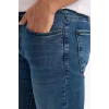 Defacto G3245AXNM34 Mavi Pedro Slim Fit Dar Kalıp Normal Bel Dar Paça Jean Pantolon