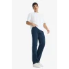 Defacto V0796AZNM34 Mavi Diago Comfort Fit Yüksek Bel Geniş Paça Düz Paça Jean Pantolon