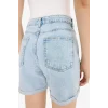 Defacto E0934AXNM39 Mavi Boyfriend Yüksek Bel Duble Paça Jean Şort