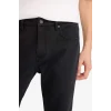 Defacto V0793AZNM40 Siyah Sergio Regular Fit Normal Bel Boru Paça Jean Pantolon