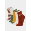 Defacto F4719A8KR1 Çok Renkli Erkek Çocuk 5li Pamuklu Uzun Çorap