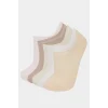 Defacto F5428AXPN2 Pembe Kadın 5li Pamuklu Sneaker Çorap