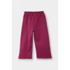 Defacto G1634A5BR490 Bordo Kız Bebek Beli Lastikli Wide Leg Geniş Bol Paça Eşofman Altı