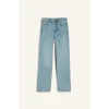 Defacto G2215AXNM28 Mavi Comfort Straight Normal Bel Bilek Boy Jean Yıkamalı Pantolon