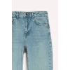 Defacto G2215AXNM28 Mavi Comfort Straight Normal Bel Bilek Boy Jean Yıkamalı Pantolon