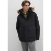 Mavi 0110472-900 Kapüşonlu Siyah Parka