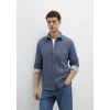 Mavi 0211763-70718 M Logo Nakışlı Lacivert Örme Gömlek
