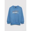 Mavi 6S10163-70724 Mavi Logo Bisiklet Yaka Mavi Sweatshirt