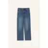 Defacto F9726AXNM28 Mavi Comfort Straight Normal Bel Bilek Boy Jean Yıkamalı Pantolon