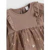 LCW baby Kahverengi Bisiklet Yaka Kız Bebek Tütü Elbise